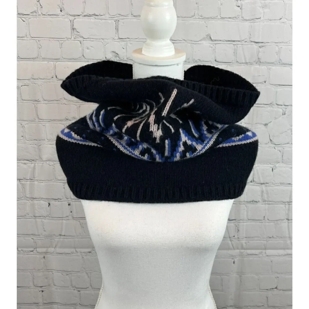 GAP wool blend cowl infinity fair isle knit scarf